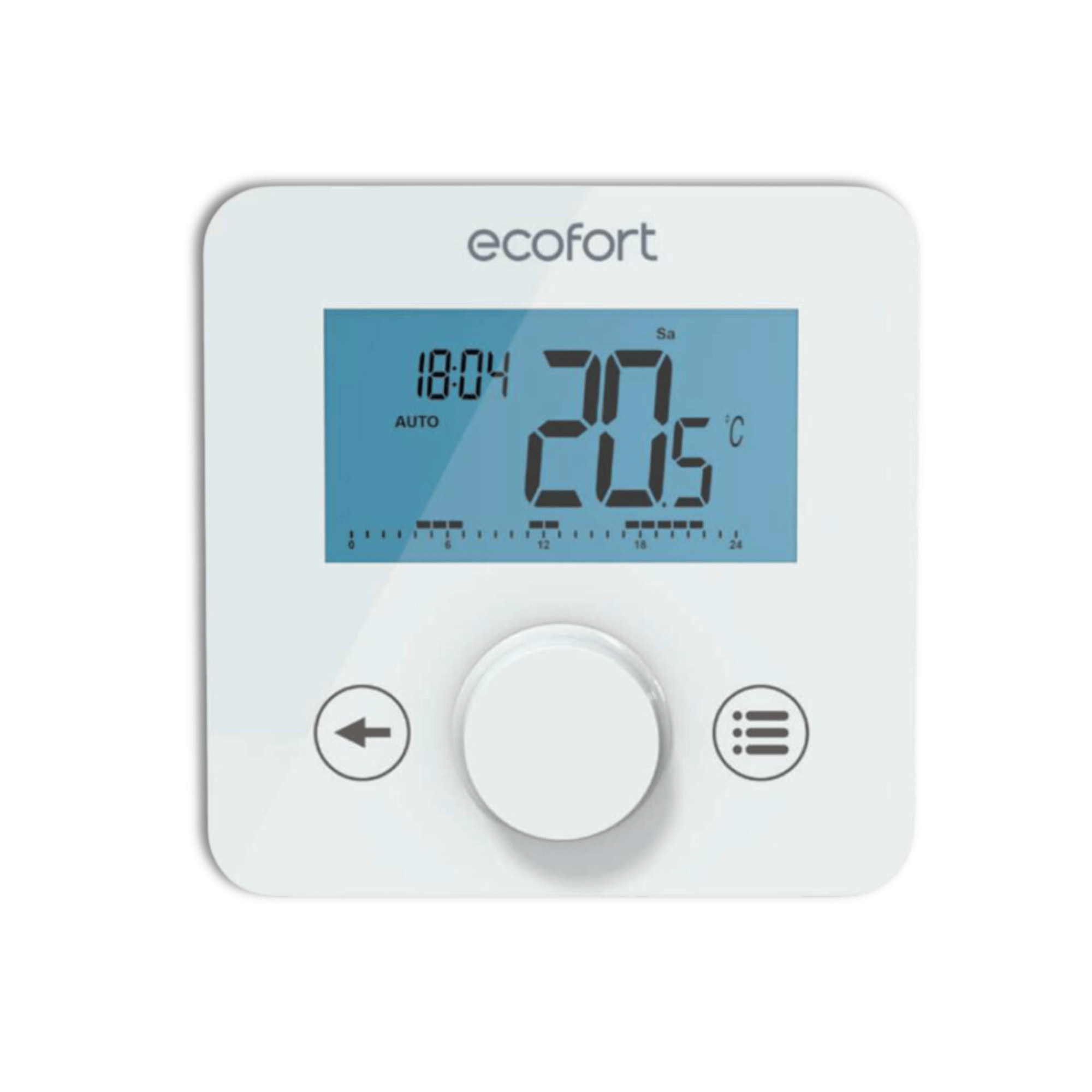 Display des ecoheat Sensus Thermostats