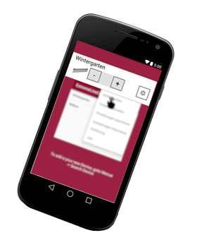 Heat Tube App Steuerung mit Smartphone